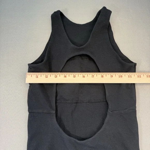 Abercrombie Fitch Crew Neck Black Bodysuit Women's Small Soft Stretch Keyhole - Picture 7 of 10